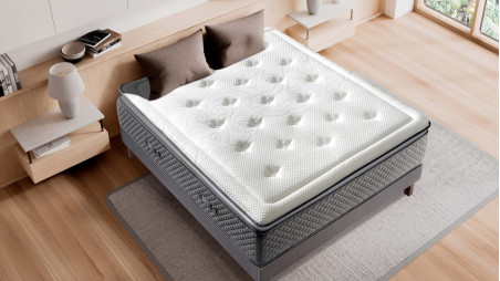 Colchón Alta Gama Amsterdam 30 cm, Viscolátex Premium Terapéutico