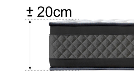 Colchón Onyx supersuave de visco Airflex efecto nube - 20 cm de calidad