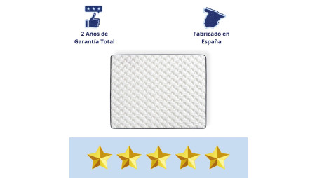 Colchón de Viscoelástico New York, con 15 cm de Altura, Ergonómico y Reversible