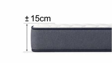 Colchón de Viscoelástico New York, con 15 cm de Altura, Ergonómico y Reversible