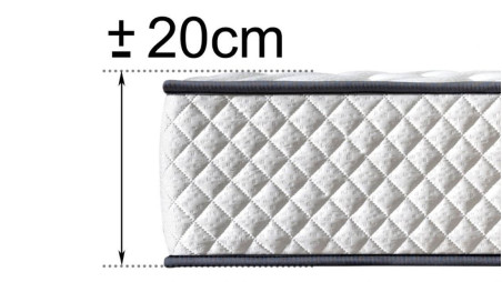 Pack Ahorro Colchón 20 cm LOS ANGELES Visco + Somier KIT | Alta Gama