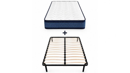 Pack Ahorro Colchón 20 cm GRAND BLEU Visco + Somier KIT | Alta Gama