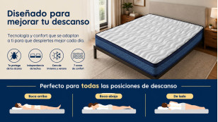 Pack Ahorro Colchón 20 cm GRAND BLEU Visco + Somier KIT |... 2