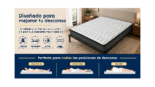 Pack Ahorro Colchón 20 cm ONYX Visco + Somier KIT | Alta... 2