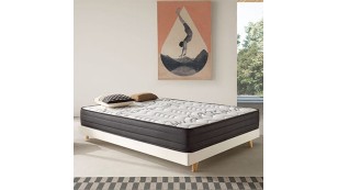 Colchón Premium de Muelles ensacados Prestige de titaneo con 25 cm de altura y viscolátex