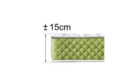 Colchón Responsable de Viscoelástico Evergreen, 15 cm de Altura, Antiestrés y Anti Insomnio