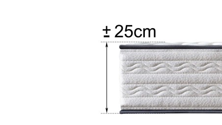 Colchón de Viscoelástico Firenza, 25 cm de Altura, Máximo Confort y Adaptabilidad